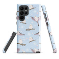 Snow Bird Samsung® Tough Case with artistic design, offering durable protection for your phone against bumps and scratches.