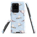 Snow Bird Samsung® Tough Case featuring a charming bird design, impact-resistant for ultimate phone protection.