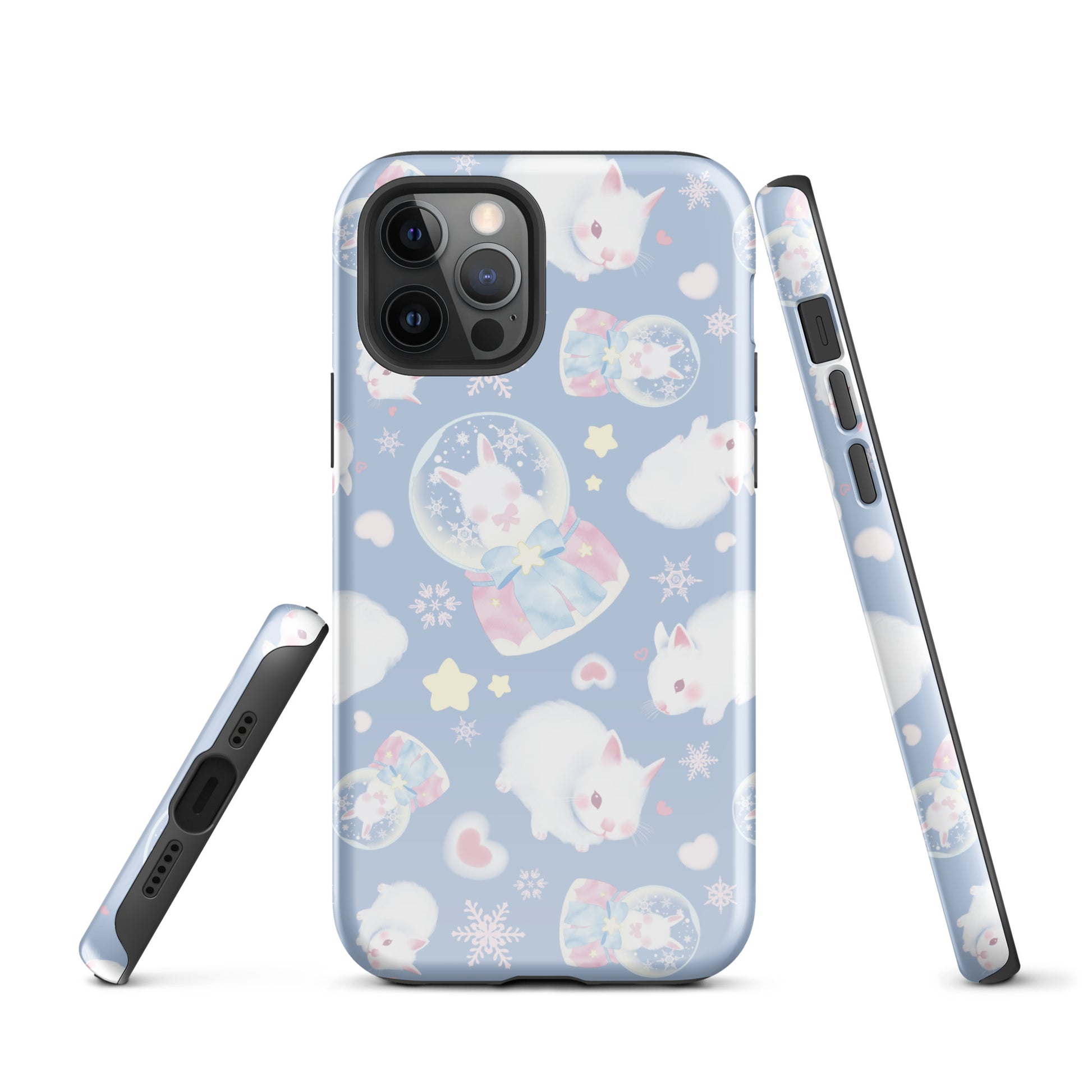 Stylish Snow Bunny iPhone® Tough Case featuring a playful design, offering dual-layer protection for your device.