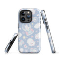 Snow Bunny iPhone® Tough Case features a charming design, offering stylish protection for your device year-round.