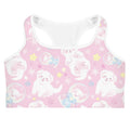 Snow Puppy Sports bra features a cute puppy design, perfect for adding fun to your workouts while staying stylish.