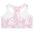 Cute and tough, the Snow Puppy Sports bra features an adorable puppy print, perfect for stylish workouts.