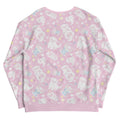 Adorable Snow Puppy Sweatshirt featuring playful puppies on a pastel pink background, perfect for cozy outfits.