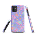 Colorful Space iPhone® Tough Case featuring a vibrant galaxy design, perfect for stylish protection on your device.