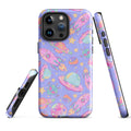 Colorful Space iPhone® Tough Case featuring vibrant space graphics, perfect for stylish device protection.