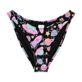 Colorful Space V-cut bikini bottoms with planets and rockets design, perfect for sunny beach days!