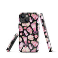 Stylish Strawberry iPhone® Tough Case featuring vibrant dessert designs, perfect for protection and aesthetic.