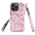 Stylishly protect your phone with the Strawberry iPhone® Tough Case featuring a fun pink dessert pattern.