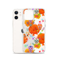 Colorful Sugar Skull iPhone® Clear Case with solid back and flexible sides for ultimate protection and style.