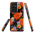 Stylish Sugar Skull Samsung® Tough Case features vibrant designs for ultimate phone protection and artful flair.