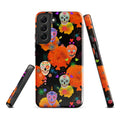 Colorful Sugar Skull Samsung® Tough Case designed for impact resistance and stylish protection for your phone.