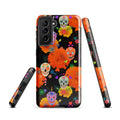 Colorful Sugar Skull Samsung® Tough Case showcases vibrant designs while ensuring your phone's protection and style.