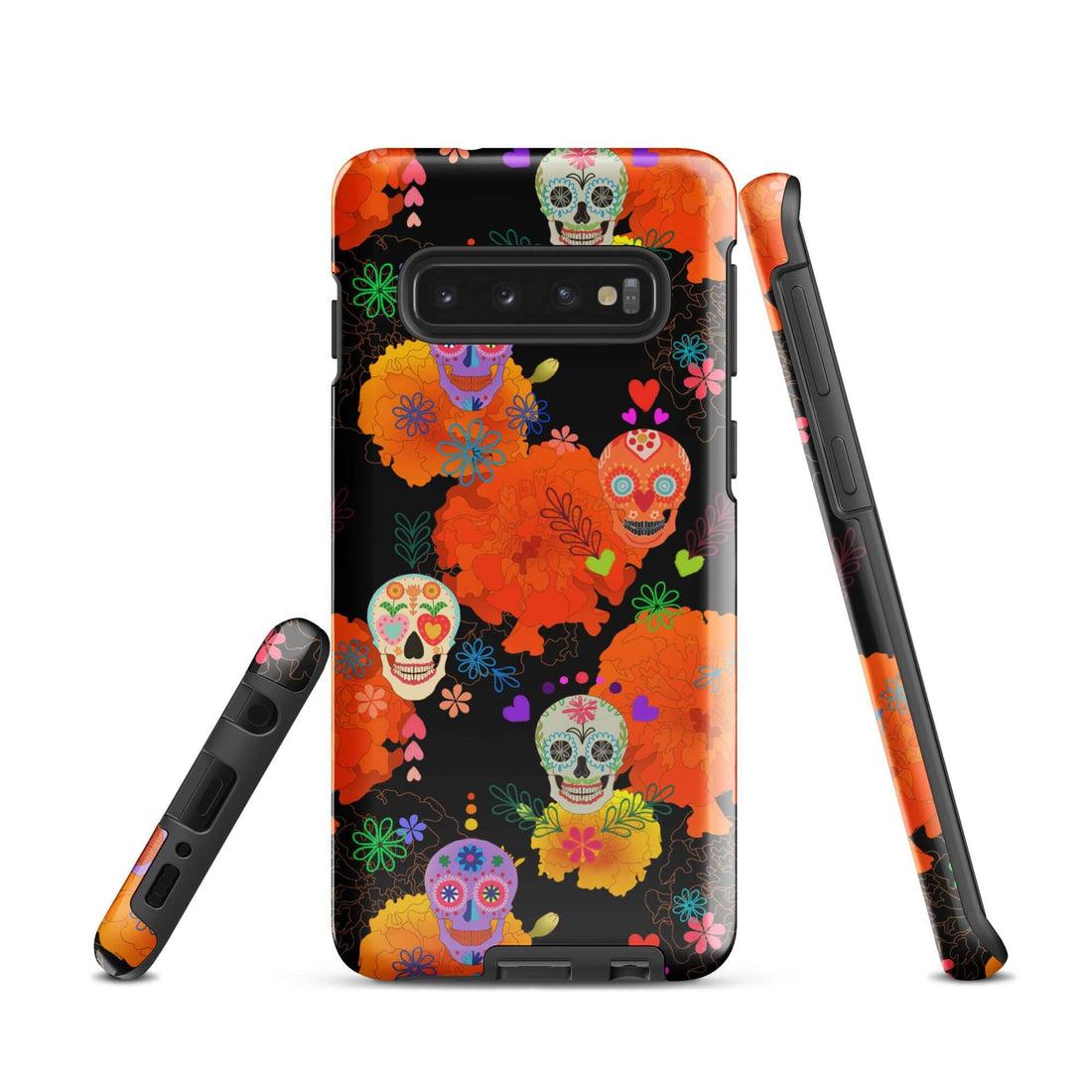 Vibrant Sugar Skull Samsung® Tough Case offers durable protection and artistic flair for your phone, perfect for any style.