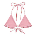 Stylish Sugar Sweetheart Padded String Bikini Top features eco-friendly design and adjustable straps for summer fun.