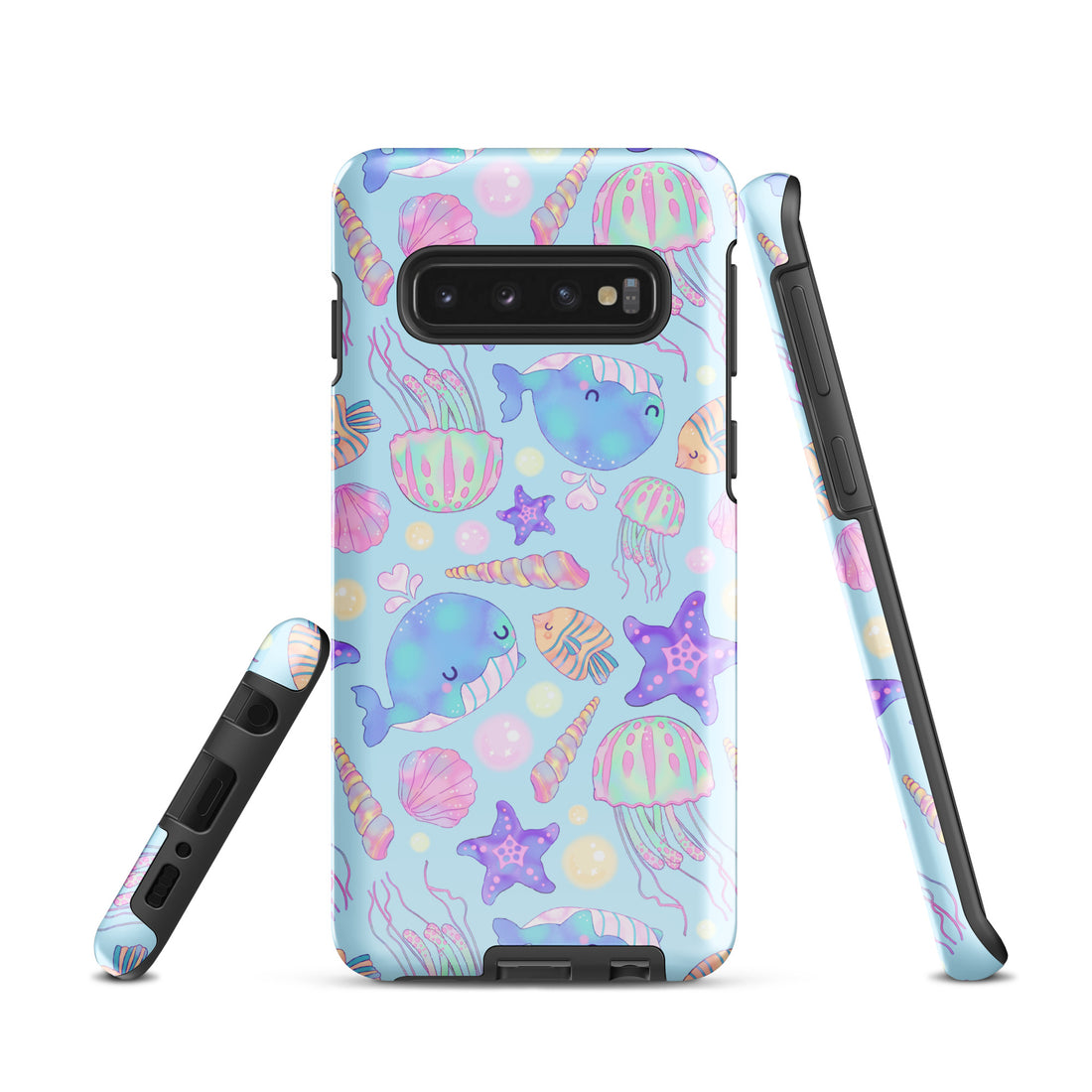 Colorful Under the Sea Samsung® Tough Case featuring marine life and a durable design for ultimate phone protection.