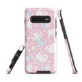 Stylish Snow Kitten Samsung® Tough Case featuring a cute design, offering durability and protection for your phone.