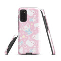 Snow Kitten Samsung® Tough Case features adorable designs, offering durability and style for your Galaxy S20.