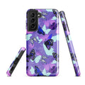 Stylish Butterfly Samsung® Tough Case offers durable protection with a beautiful butterfly design for your Galaxy S21 FE.