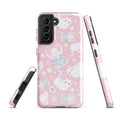 Snow Kitten Samsung® Tough Case features a cute design, offering durability and protection for your Galaxy S21 FE.