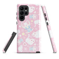 Stylish Snow Kitten Samsung® Tough Case featuring playful cat designs, ensuring your phone stays safe and chic.