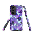 Stylish Butterfly Samsung® Tough Case featuring vibrant butterfly designs, ensuring durability and protection for your phone.