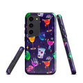 Colorful Monster Party Samsung® Tough Case featuring fun drink illustrations, perfect for style and protection.