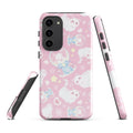 Snow Kitten Samsung® Tough Case features adorable kittens on a durable design, perfect for protecting your phone stylishly.