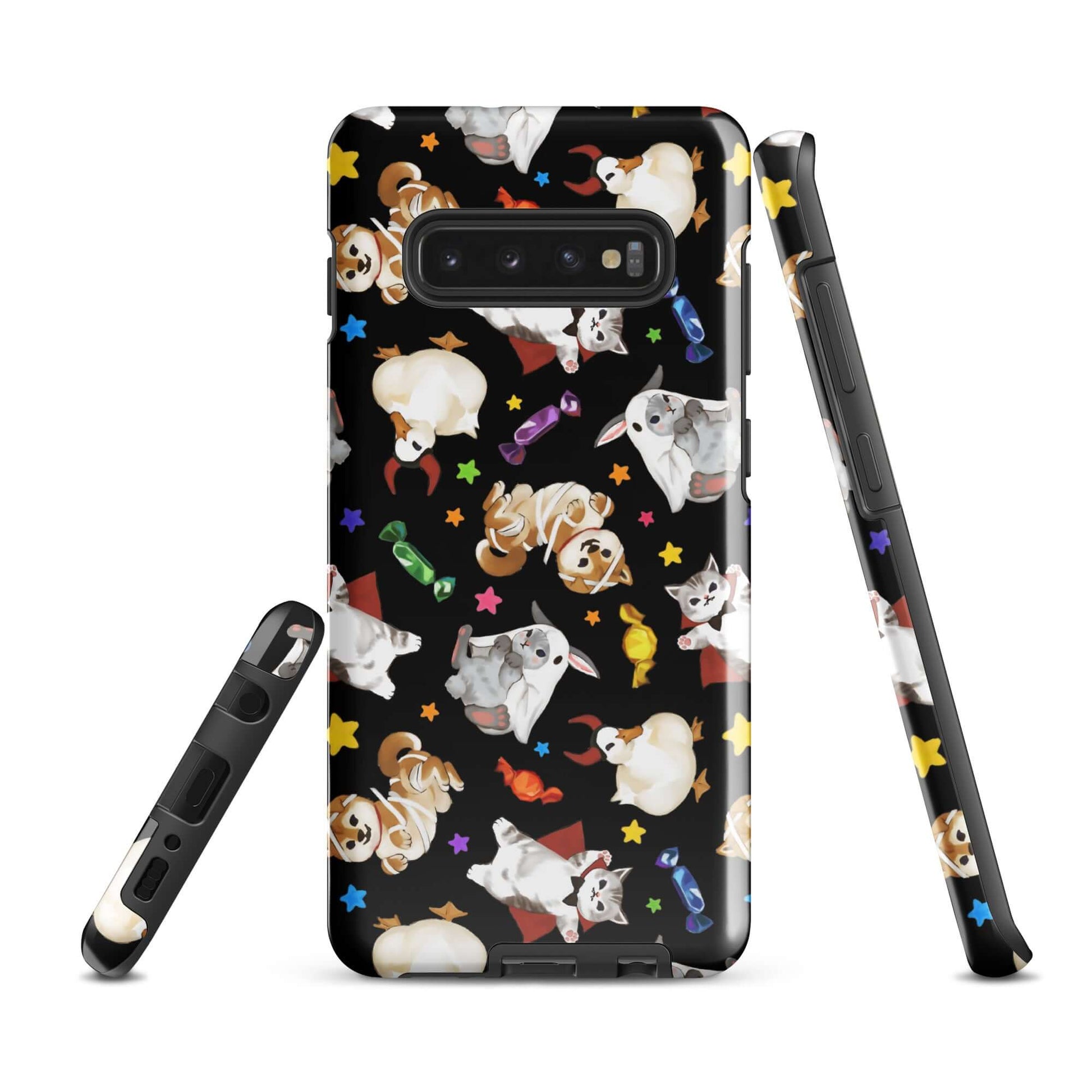 Protect your phone in style with the Trick or Treaters Samsung® Tough Case featuring playful pet designs.