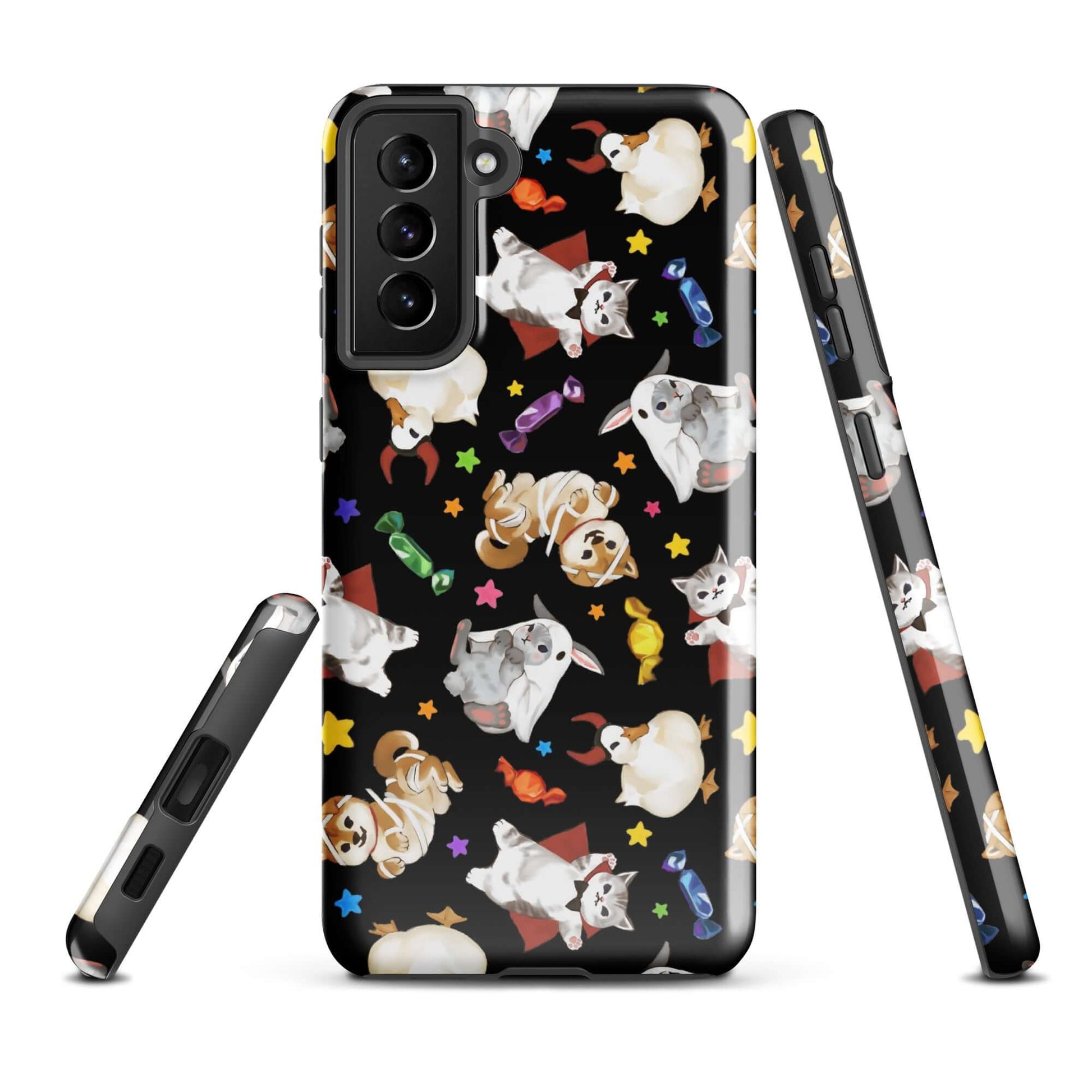 Protect your phone stylishly with the Trick or Treaters Samsung® Tough Case, featuring a fun, vibrant design.