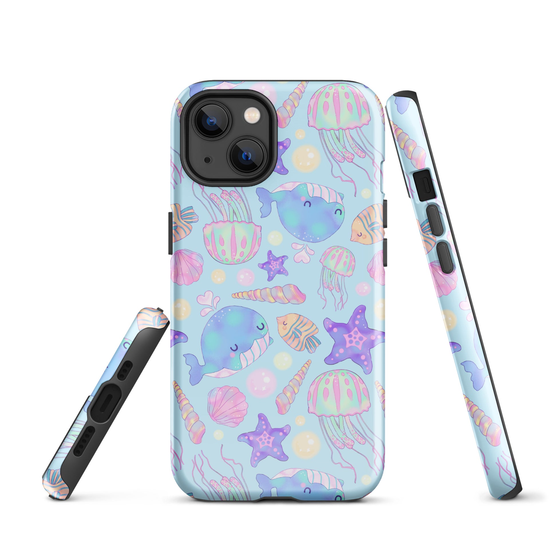 Stylishly protect your phone with the Under the Sea iPhone® Tough Case, featuring vibrant marine designs and dual-layer protection.