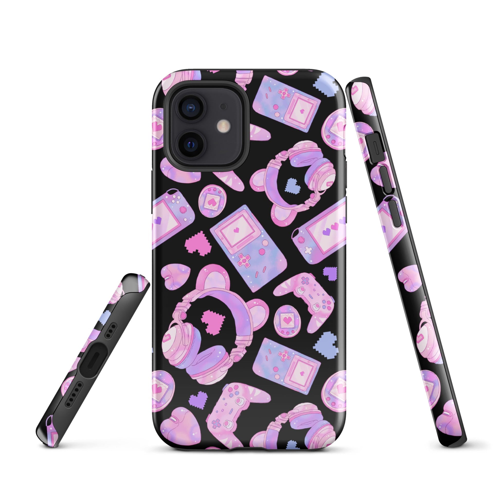 Gamer Girl iPhone® Tough Case features a stylish design with gaming elements, providing durable protection for your device.