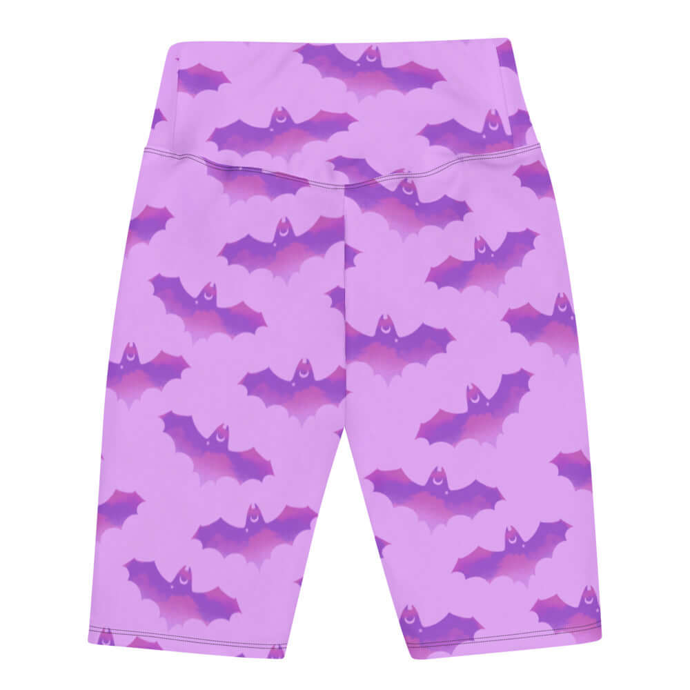Elevate your style with Aensland Biker Shorts, featuring a fun bat print and a high-waisted, flattering fit.