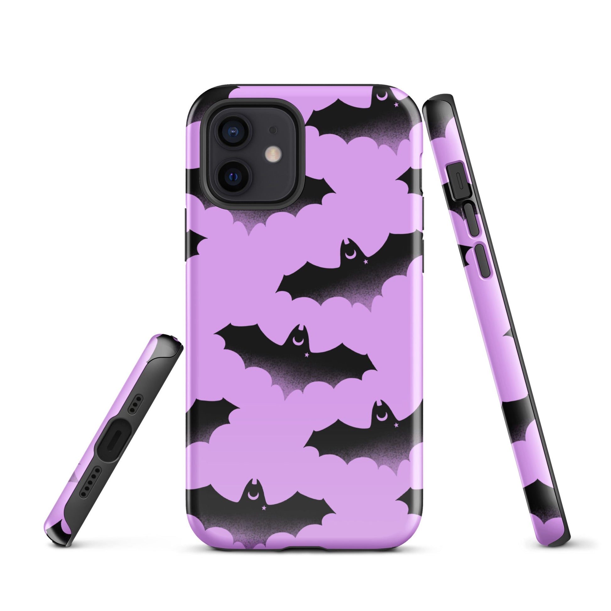 Aensland iPhone® Tough Case features a stylish bat design, offering durability and protection for your device.