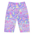Stylish Glitter Gains Biker Shorts featuring a vibrant print, perfect for workouts and looking cute during sweat sessions.