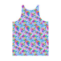Colorful men's Enchanted Rose Tank Top, perfect for workouts or nights out, featuring a vibrant design and soft material.