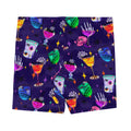 Shop vibrant Monster Party Shorts, perfect for workouts with a fun, breathable design and spooky drink motifs.