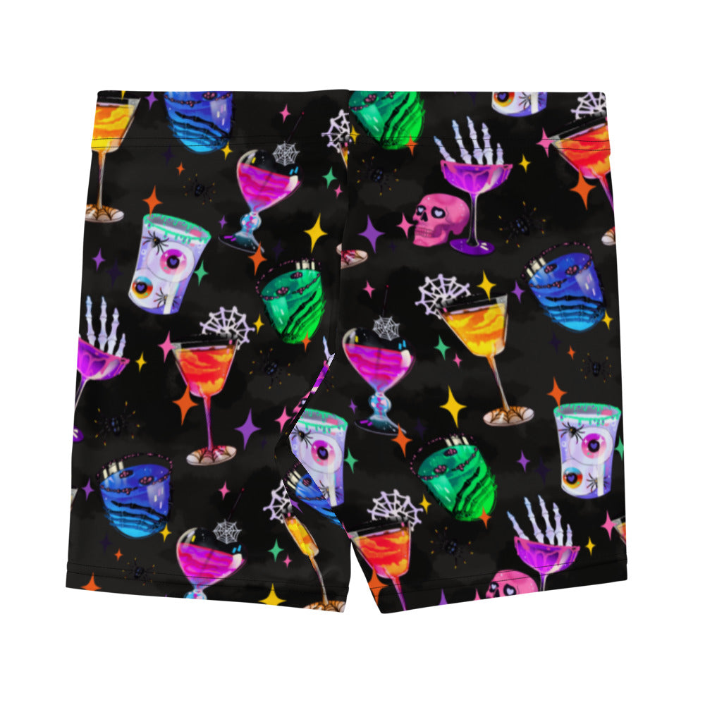 Freaky-fun Monster Party Shorts, breathable and squat-proof, perfect for workouts and making a statement anywhere!