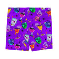 Freaky-fun Monster Party Shorts featuring vibrant drink designs, perfect for workouts and stylish outings.