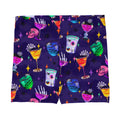 Colorful Monster Party Shorts featuring fun patterns, perfect for workouts and staying stylish. Ideal for active lifestyles.