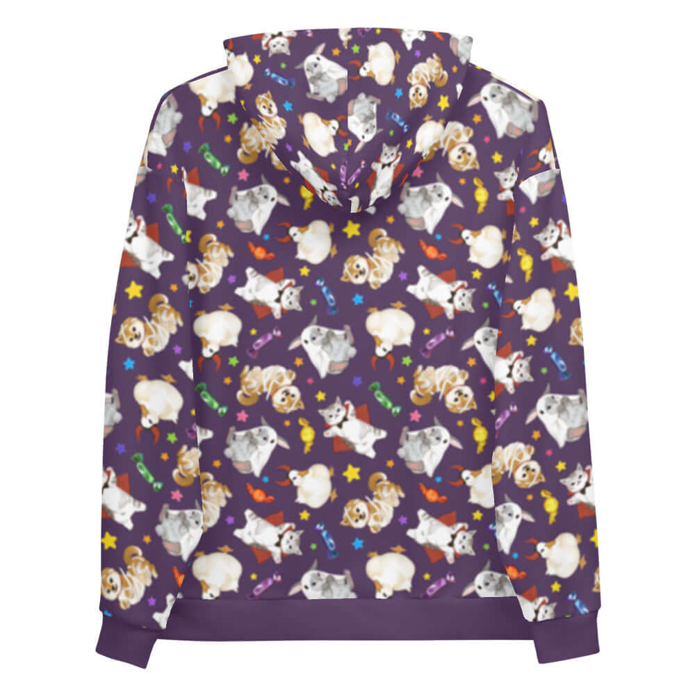 Cozy Trick or Treaters Hoodie with vibrant Halloween print, perfect for festive celebrations and everyday wear.