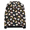 Colorful Trick or Treaters Hoodie featuring playful designs, perfect for Halloween or year-round festive wear.