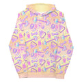 Vibrant Glitter Gains Hoodie featuring cute gym-themed designs, perfect for workouts and casual wear.
