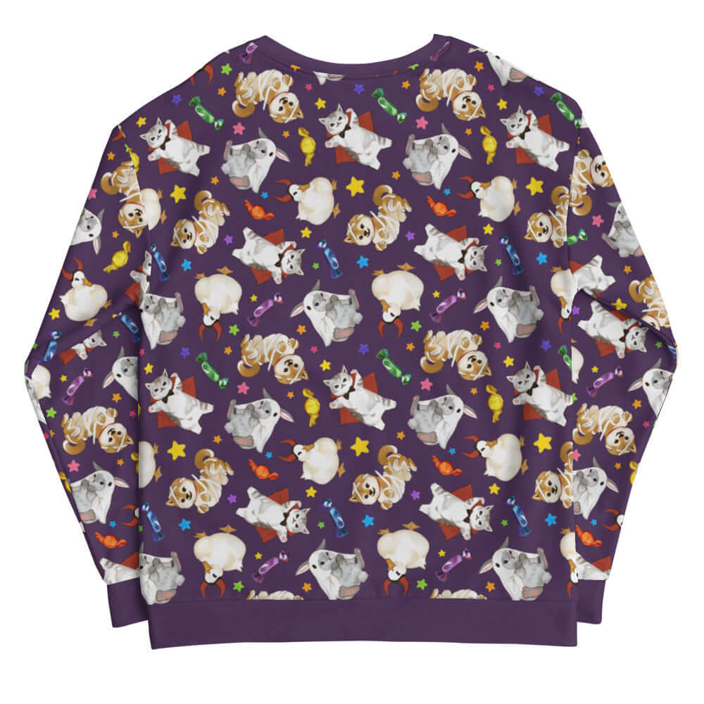 Trick or Treaters Sweatshirt features a playful Halloween design, perfect for festive fun any time of year!
