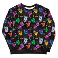 Soft and stylish, the Monster Party Sweatshirt features a fun, colorful design perfect for any haunting occasion.