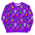 Vibrant Monster Party Sweatshirt featuring playful designs, perfect for showing off your inner ghoul in style.