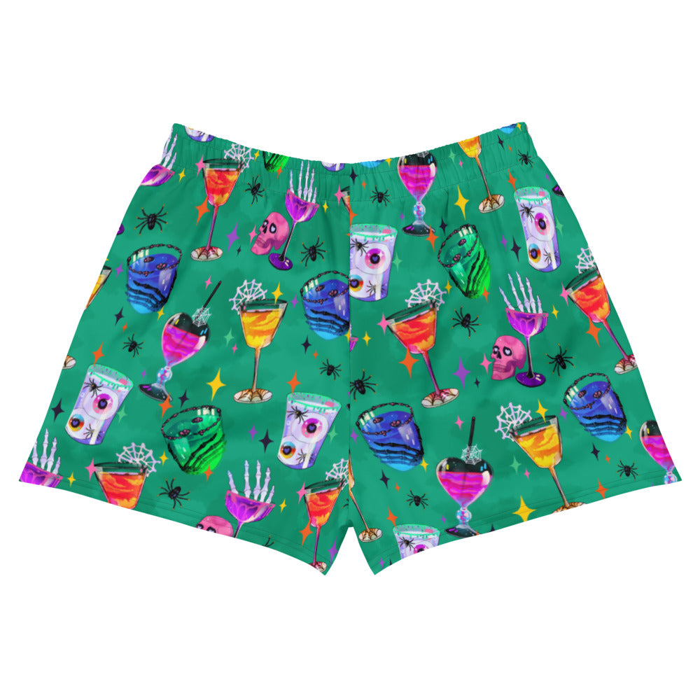 Freaky-fun Monster Party Athletic Short Shorts perfect for any sports event, blending comfort and style seamlessly.