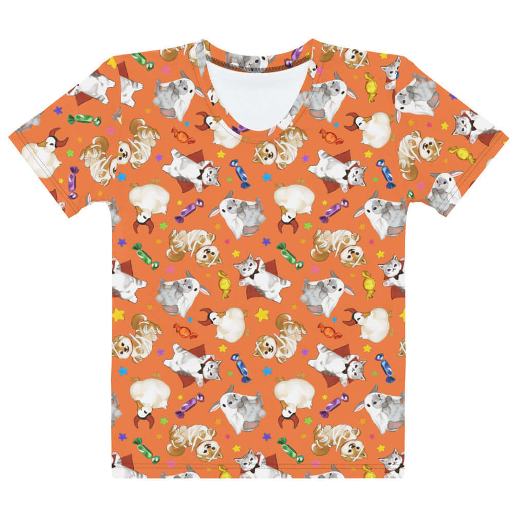 Cozy Trick or Treaters T-shirt featuring playful designs, perfect for Halloween and everyday wear from your favorite store.