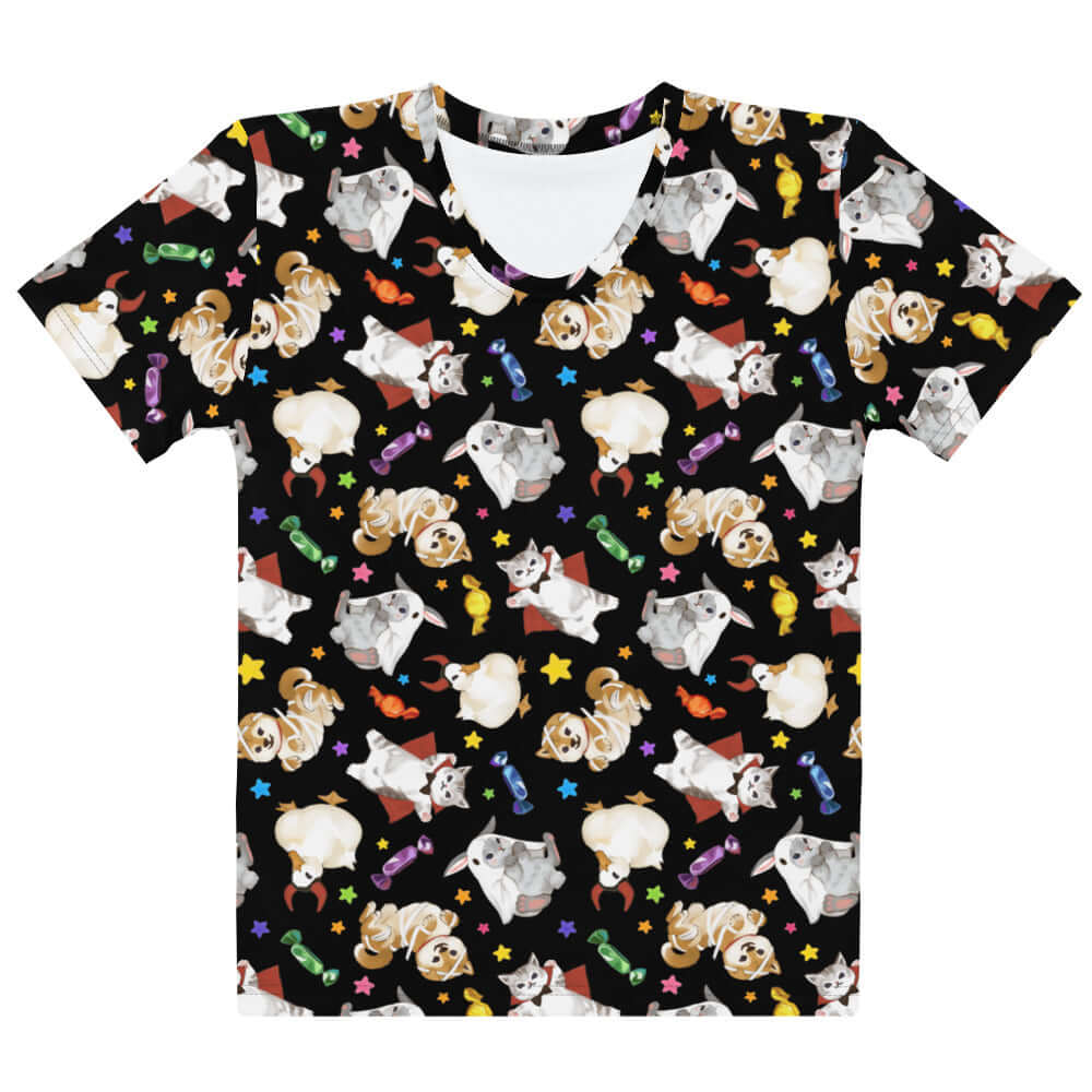 Trick or Treaters T-shirt featuring playful designs, perfect for Halloween fun or year-round wear!