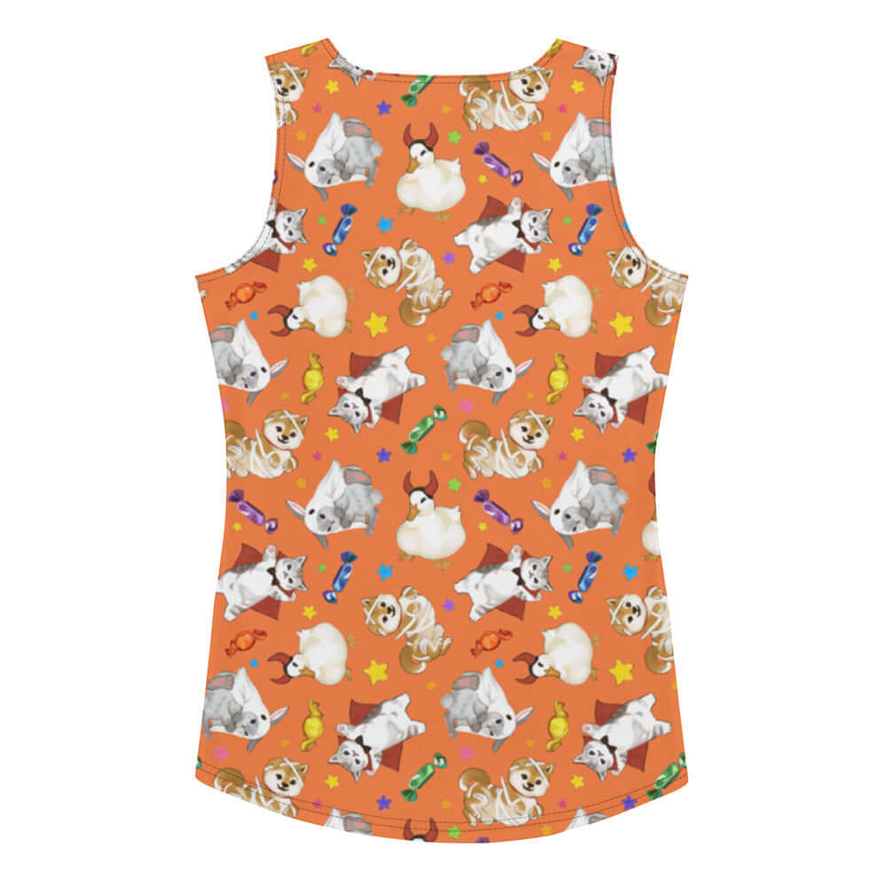 Celebrate Halloween in style with the Trick or Treaters Tank Top, perfect for warm October days!