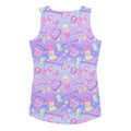 Elevate your gym style with the Glitter Gains Tank Top, featuring a fun, colorful pattern perfect for workouts.